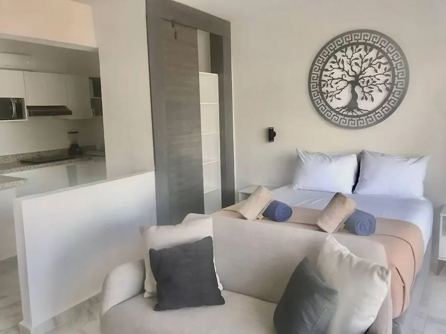 5A Lia 12 Studio 1 Block From 5 Av Wifi 60 Mbs Playa del Carmen Apartment